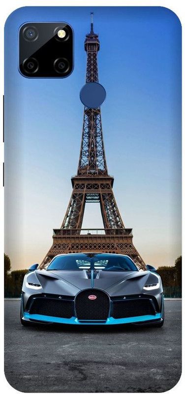 URCHIN Back Cover for Redmi 9C Bugati, Paris, eiffel tower, sportscar  (Multicolor, Shock Proof, Pack of: 1)