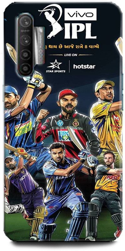 Afterglow Back Cover for Realme XT IPL TEAM, INDIAN CRICKET TEAM, IPL, SPORTS, CRICKET  (Multicolor, Shock Proof, Pack of: 1)