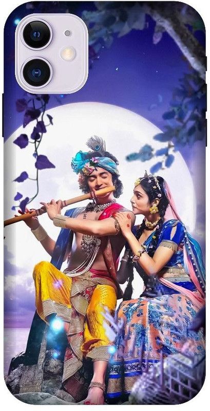 Vinsmoke Back Cover for Iphone 11 Radha Krishna, Krishna, Radha, God, Krishan ji  (Multicolor, Shock Proof, Pack of: 1)