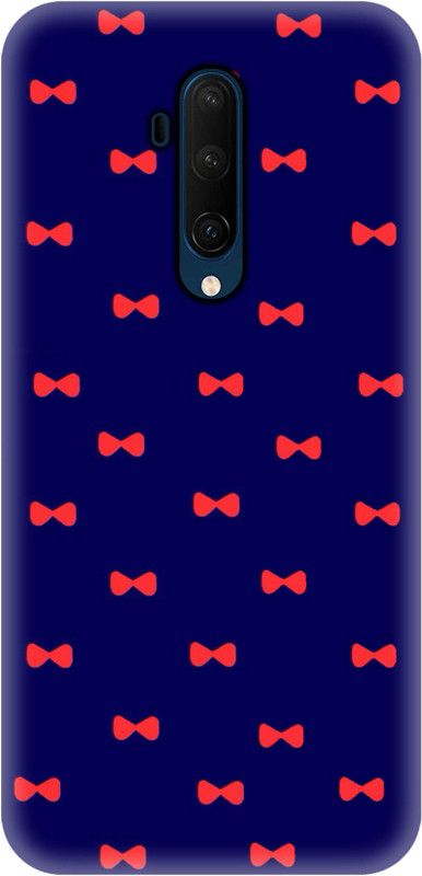 Smutty Back Cover for OnePlus 7T Pro - Bow Print  (Multicolor, Hard Case, Pack of: 1)