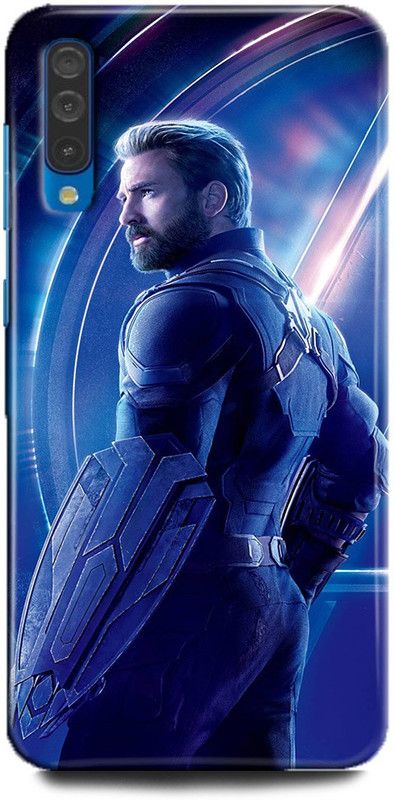 FIKORA Back Cover for Samsung Galaxy A50/SM-A505FZKDINS CAPTAIN AMERICA PRINTED  (Multicolor, Hard Case, Pack of: 1)