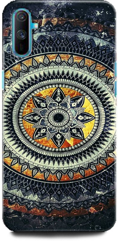 Afterglow Back Cover for Realme C3 MANDALA, FLOWER, ABSTRACT, GEOMETRIC, DESIGN, GLITTER, PATTERN  (Multicolor, Shock Proof, Pack of: 1)
