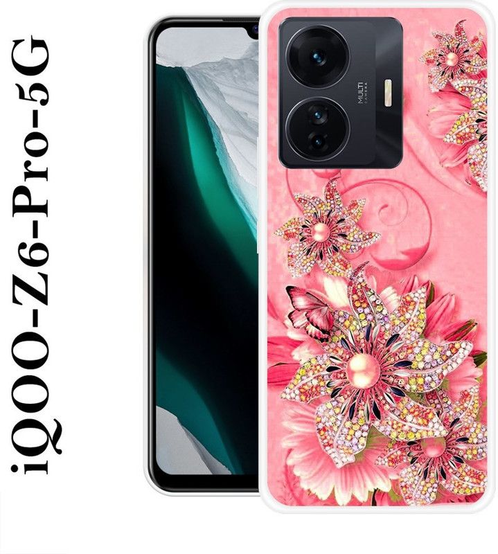 KLC Back Cover for IQOO Z6 Pro 5G  (Multicolor, Silicon)