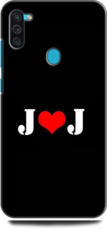 Afterglow Back Cover for SAMSUNG Galaxy M11 J J, J LOVES J, J NAME, LETTER, ALPHABET, JJ LOVE, HART  (Multicolor, Shock Proof, Pack of: 1)
