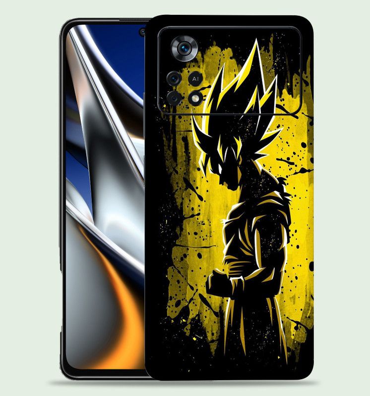 Skinex Poco X4 Pro 5g Mobile Skin  (Blue-Aqua With Full Cut)