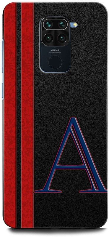 INTELLIZE Back Cover for REDMI Note 9 M2003J15SI A, A LETTER, A DESIGN, A ALPHABET, B NAME  (Multicolor, Hard Case, Pack of: 1)