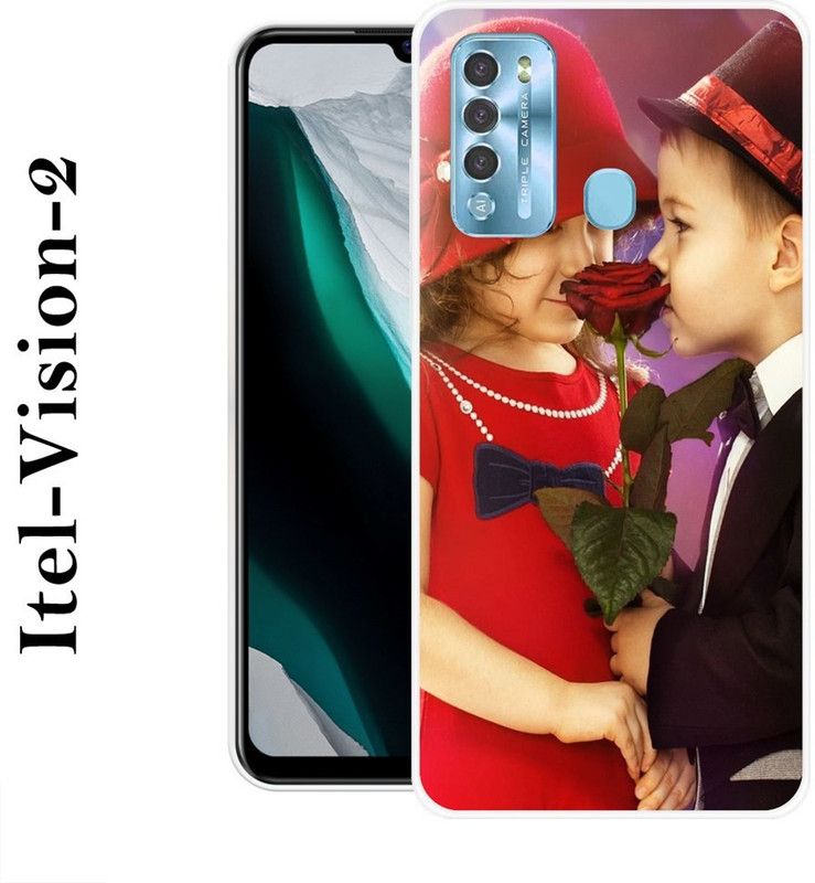 redfly Back Cover for Itel Vision 2  (Multicolor, Silicon)