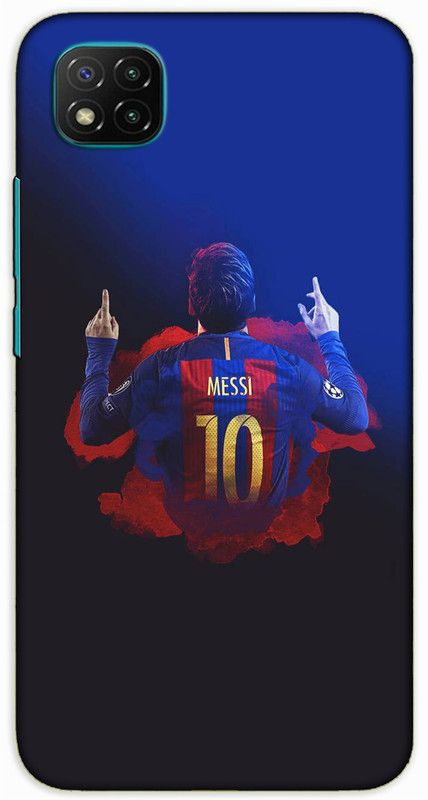 iprinto Back Cover for Poco C3 Messi Back Cover  (Blue, Hard Case, Pack of: 1)