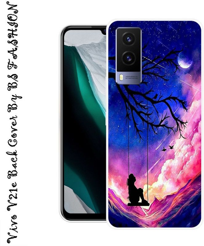 BSRAJ Back Cover for Vivo V21e  (Multicolor, Silicon)