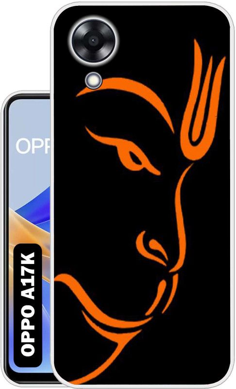Case Club Back Cover for OPPO A17k  (Black, Orange, Grip Case, Silicon, Pack of: 1)