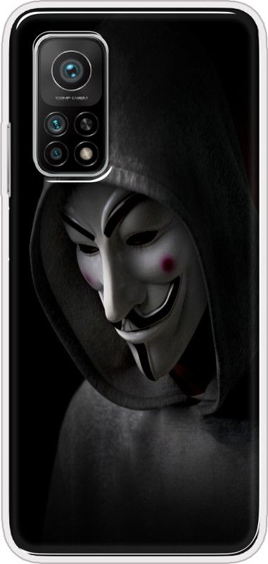 Hansviprint Back Cover for Mi 10T 5G  (Black, Grip Case, Silicon, Pack of: 1)