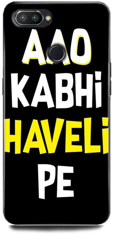 FIKORA Back Cover for OPPO F9/CPH1881 AAO KABHI HAVELI PE PRINTED  (Multicolor, Hard Case, Pack of: 1)