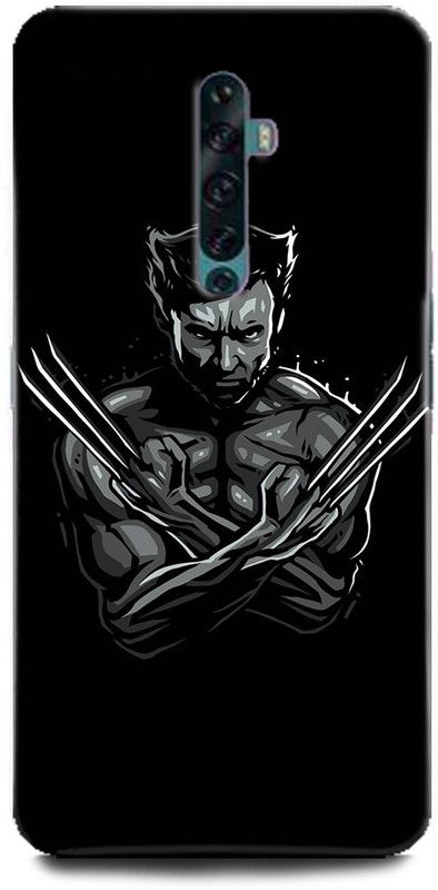 Afterglow Back Cover for Oppo Reno2 X MEN, WOLVERINE, MARVAL, COMIC, LOGAN, SUPERHERO,BLACK AND WHITE  (Multicolor, Shock Proof, Pack of: 1)