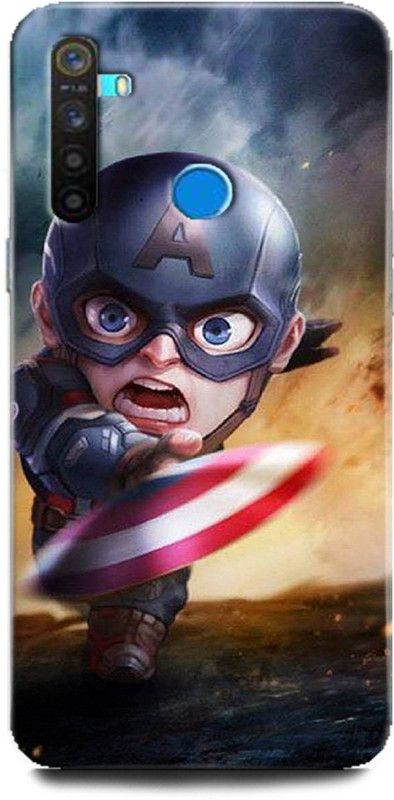 Afterglow Back Cover for Realme 5i CAPTAIN AMERICA, SUPERHERO, AVENGERS, MARVAL, COMIC, SHIELD  (Multicolor, Shock Proof, Pack of: 1)