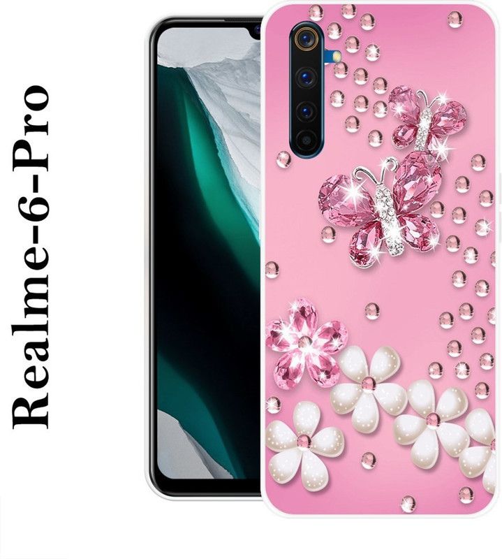 SUPERCASE Back Cover for Realme 6 Pro  (Pink, Grip Case, Silicon)