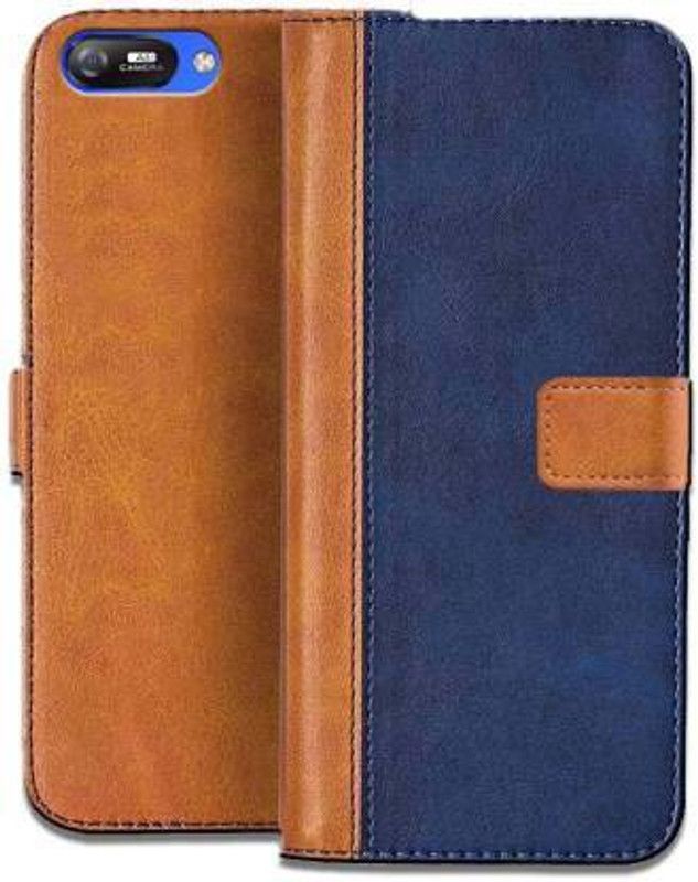 GoPerfect Flip Cover for Itel A25 |Dual Shade Leather Finish Flip Cover|360 Degree Protection | Inside TPU  (Multicolor, Magnetic Case, Pack of: 1)