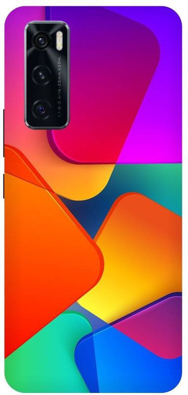 URCHIN Back Cover for Vivo V20SE colourfull, Abstract, Pattern, Colour  (Multicolor, Shock Proof)