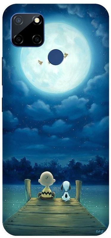 URCHIN Back Cover for Redmi 9C snoopy, night, moon, dog, cartoon, sky  (Multicolor, Shock Proof, Pack of: 1)