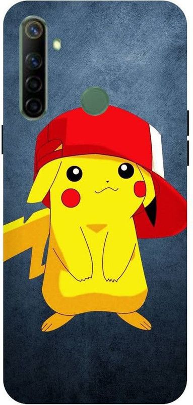 URCHIN Back Cover for Realme5s Pikachu, Cartoon, Pokemon, Cute, Pikachu Pokemon, Love  (Multicolor, Shock Proof, Pack of: 1)