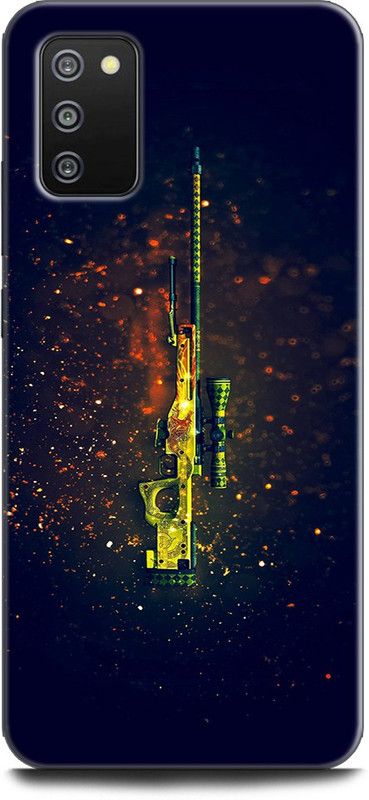 INDICRAFT Back Cover for SAMSUNG Galaxy F02s PUBG, AWM, Gun, GAME, BATTLEGROUNDS  (Multicolor, Dual Protection, Pack of: 1)