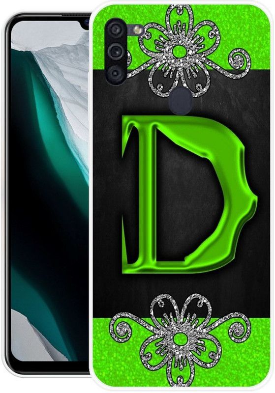 BLUEBUG Back Cover for Samsung Galaxy M11  (Green, Black, Grip Case, Silicon, Pack of: 1)