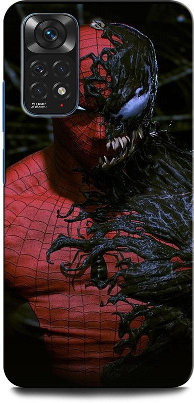 GRAFIQE Back Cover for Redmi Note 11s SPIDERMAN, SPIDERMAN LOGO, SPIDERMAN, IRON MAN  (Multicolor, Shock Proof, Pack of: 1)