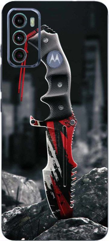 BugguSkin Motorola G40 Fusion, moto g40 fusion Mobile Skin  (Ultra Super Killer Knife Skin With High Matte Finish., Mobile Skin (Back+Side+Camera))