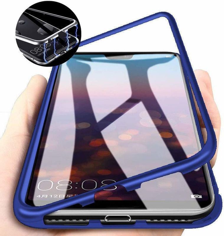 Sajni Creations Back Cover for Vivo Y17  (Blue, Transparent, Pack of: 1)