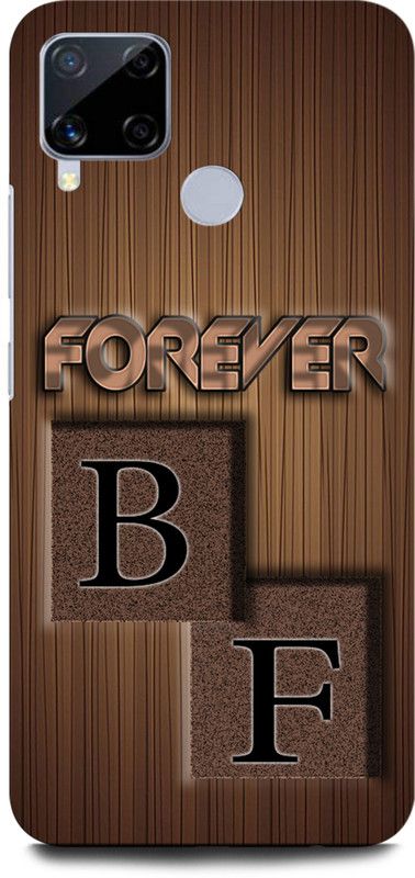 INTELLIZE Back Cover for Realme C15 BF, B LOVE F, F LOVE B, B LETTER, F LETTER, BF NAME  (Multicolor, Hard Case, Pack of: 1)