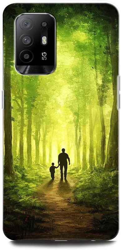 ORBIQE Back Cover for OPPO F19 Pro+ 5G CPH2213 FATHER DAUGHTER LOVE, NATURE, CUTE GIRL, FATHER LOVE  (Multicolor, Hard Case, Pack of: 1)