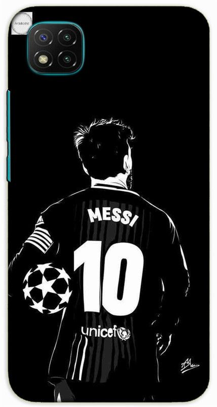 iprinto Back Cover for Poco C3 Messi Back Cover  (Black, Hard Case, Pack of: 1)
