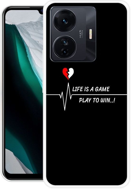 KUDI Back Cover for IQOO Z6 Pro 5G  (Black, White, Grip Case, Silicon)