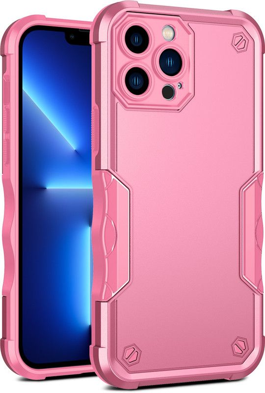 Dg Ming Back Cover for Apple iPhone 14 PRO  (Pink, Dual Protection, Pack of: 1)