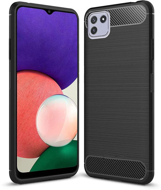 ASMANTIC Back Cover for Samsung Galaxy A03  (Black, Pack of: 1)