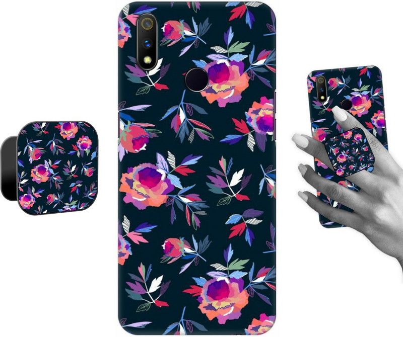 COBIERTAS Back Cover for Realme 3 Pro  (Multicolor, Pack of: 2)