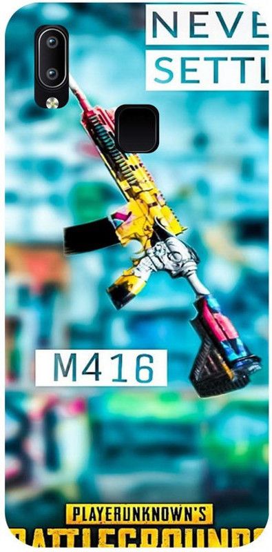 Skyhawk Back Cover for Sky Hawk Hard Back Cover for Vivo Y91 Hard Muttcolur M416  (Multicolor, Hard Case, Pack of: 1)