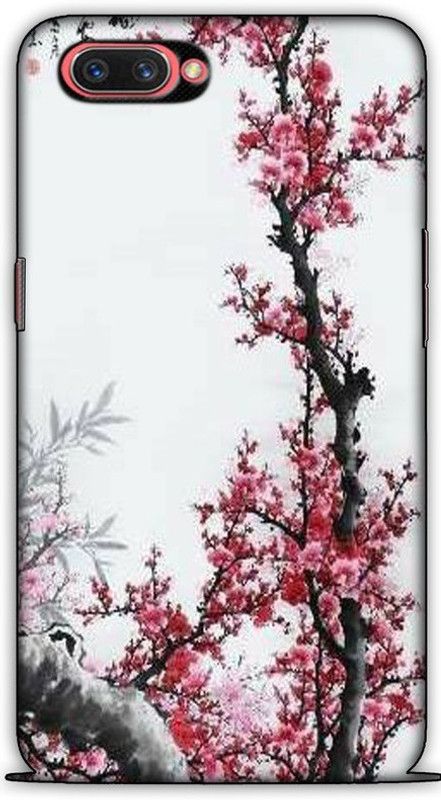 CROKIAN Back Cover for Oppo A3s RED TREE Back Cover  (Multicolor, Hard Case, Pack of: 1)
