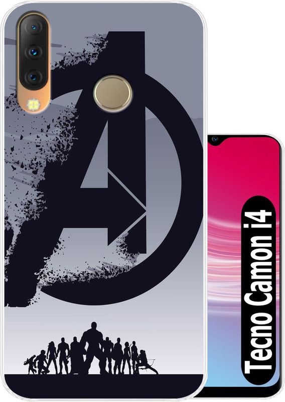 Hostprint Back Cover for Tecno Camon I 4  (Multicolor, Silicon, Pack of: 1)