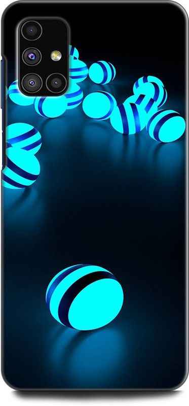 Afterglow Back Cover for SAMSUNG Galaxy M51 LUMINESCENT, LIGHT, LUMINESCENT, SPHERES, TURQUOISE  (Multicolor, Shock Proof, Pack of: 1)