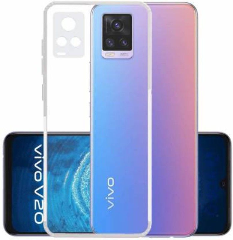 Desirtech Back Cover for Vivo V20  (Transparent, Pack of: 1)