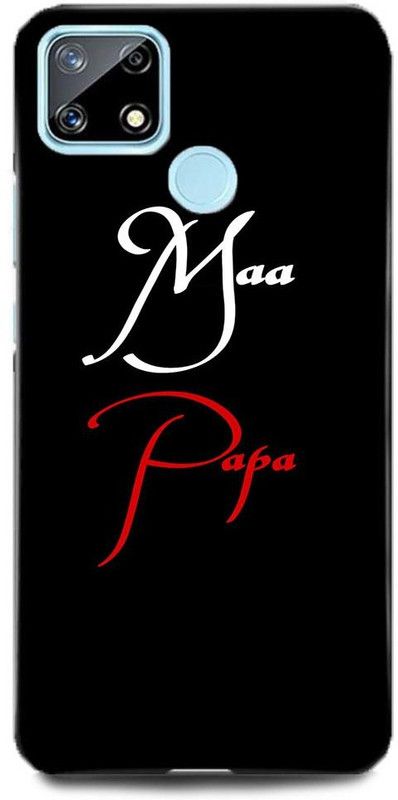 FIKORA Back Cover for Realme Narzo 20, RMX2193, MOM, DAD, MOTHER, FATHER, LOVE, MAA, PAA,AAI  (Multicolor, Hard Case, Pack of: 1)