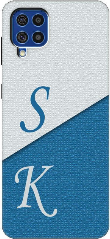 Caseroy Back Cover for Samsung Galaxy A12  (Blue, White, Silicon, Pack of: 1)