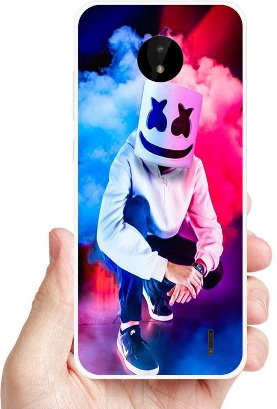 SHIVKUDI Back Cover for Nokia C20  (Pink, Blue, Grip Case, Silicon, Pack of: 1)