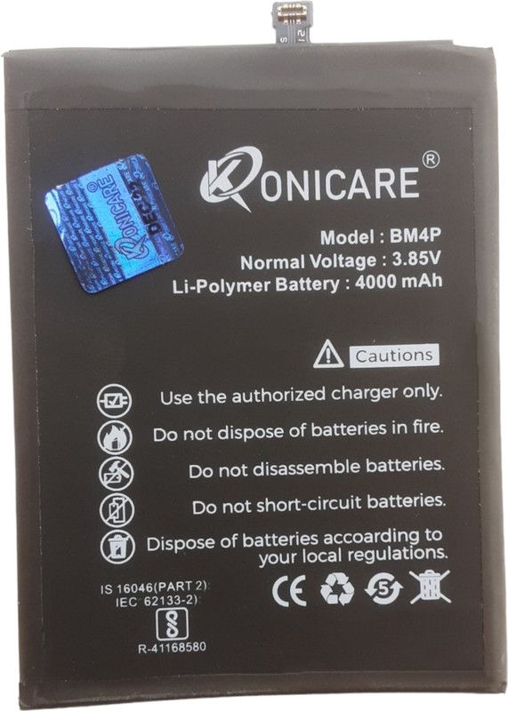 KONICARE Mobile Battery For Xiaomi Poco X2, Xiaomi Redmi K30 BM4P MZB9011IN, MZB9012IN, MZB9013IN, MZB8741IN