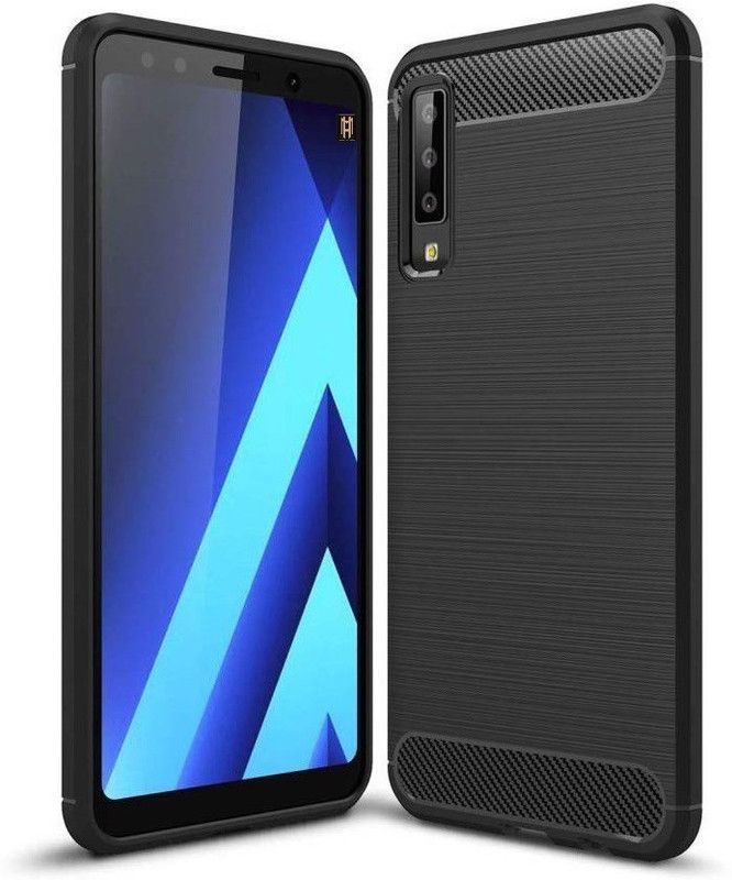 Trendzcase Back Cover for Samsung Galaxy A7 2018 Edition  (Black, Grip Case, Pack of: 1)