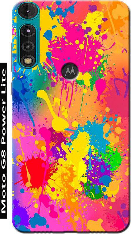 BIVAX Back Cover for MOTOROLA MOTO G8 POWER LITE  (Multicolor, Grip Case, Silicon, Pack of: 1)