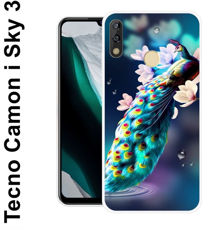 INDIALAND Back Cover for Tecno Camon I Sky 3  (Multicolor, Grip Case, Silicon)