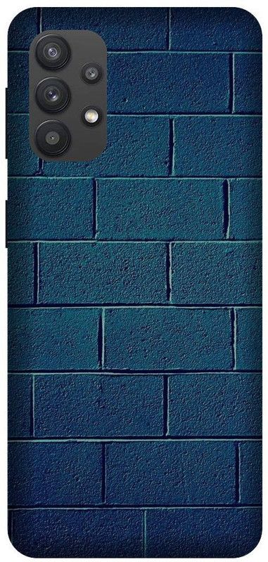 Yoprint Back Cover for Samsung Galaxy M32 Blue Wall Image,Wall With Bluu Paint Image Printed cover  (Multicolor, Hard Case, Pack of: 1)