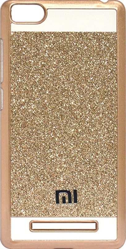 Coverage Back Cover for Mi 4i  (Gold, Hard Case, Pack of: 1)