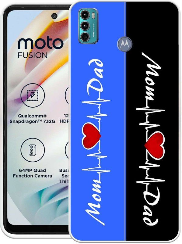 PAEDICON Back Cover for MOTOROLA G60, MOTOROLA G40 Fusion  (Blue, Black, Grip Case, Silicon)